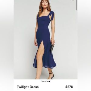 Reformation | Twilight Dress - Danube Blue - Size 0